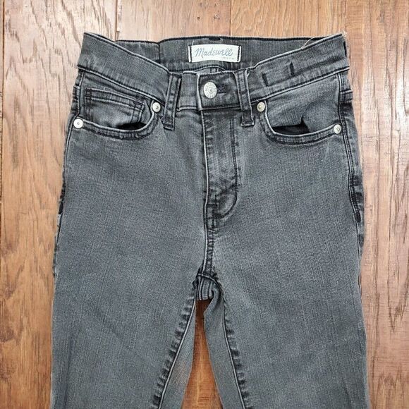 MADEWELL High Rise Skinny Jeans Gray 24 - Picture 3 of 10